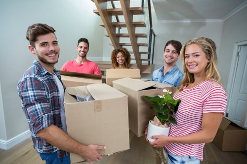 Removal team planning a house move in Erith