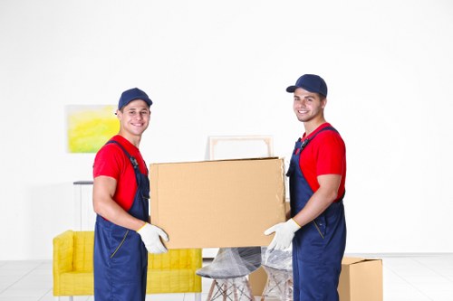 Commercial moving team planning an Erith business relocation