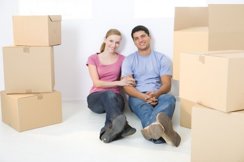Careful handling of boxes and furniture during an Erith move