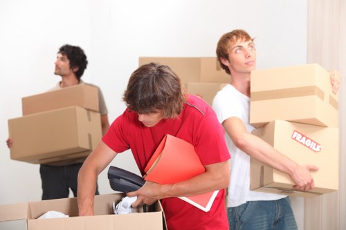 Professional team handling a local move with a moving truck in Erith