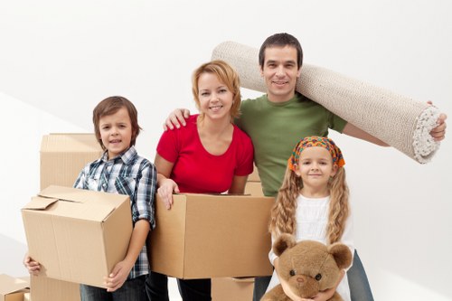 Commercial office move with a removal van in Erith