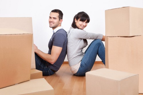Packing and moving items with a local man and van service