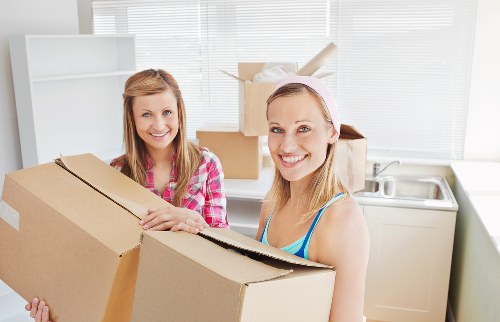 Worker assessing a moving job for safety risks